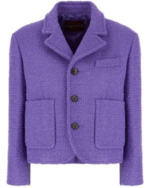 Gucci Clothing Blazers & Gilets - Purple