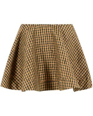 Ganni And Polyester Skirt - Natural