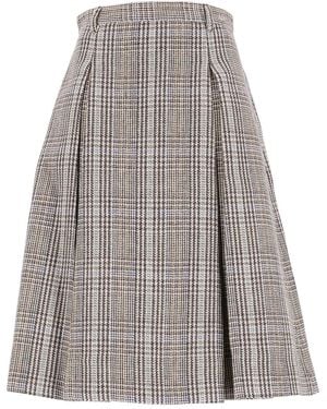 Acne Studios Pleated Midi Skirt - Multicolor