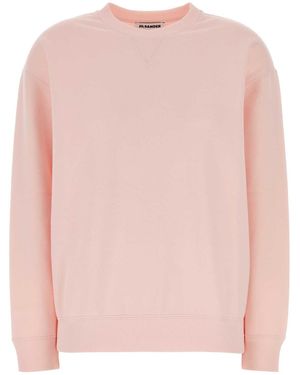 Jil Sander Cotton Sweatshirt - Pink