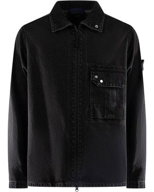 Stone Island Clothing Blazers E Gilets - Black