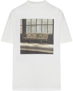 Jil Sander Cotton T-Shirt With Photographic Print - White