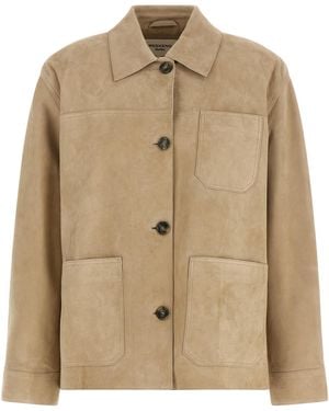 Weekend by Maxmara 'Ghiera' Leather Jacket - Natural