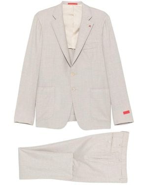 Isaia Neutrals Suits - White