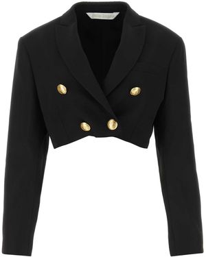 Palm Angels Polyester Blend Boyfriend Blazer - Black