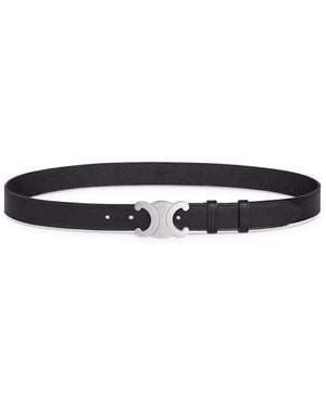 Celine Triomphe Belt 30Mm - White