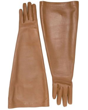 Saint Laurent Gloves - Brown