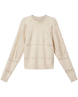Isabel Marant Marant Etoile Luce Wool And Cotton Sweater - Natural