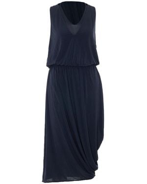 Lemaire Double Layer Draped Dress - Blue