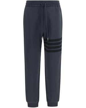 Thom Browne Loopback 4-Bar Track Pants - Blue