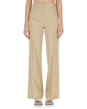 Stella McCartney Flare Fit Pants - Natural