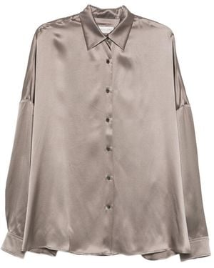 Dries Van Noten Casia Silk Shirt - Brown