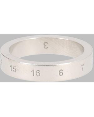 Maison Margiela Numbered Band Ring - Gray