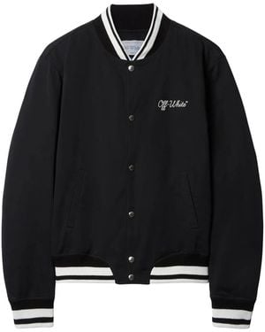 Off-White c/o Virgil Abloh Off Script Cotgab Souvenir Varsi - Black