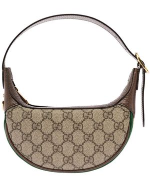 Gucci Ophilia Mini Bag With Gg Motif All-Over - Metallic