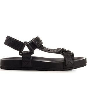 Bottega Veneta Leather Sandal - Black