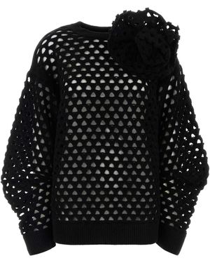 Blumarine Wool Cardigan - Black