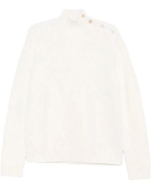 Prada Turtle-Neck Sweater - White