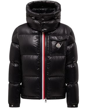 Moncler Montbeliard Short Down Jacket With Hood - Black