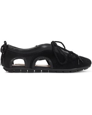 Simone Rocha Round Toe Sneakers - Black