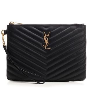 Saint Laurent "Monogram" Pouch - Black