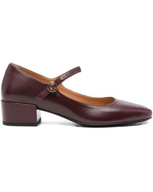 Tod's Mary Jane Leather Pumps - Brown
