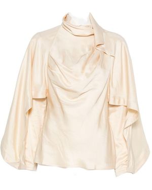 Zimmermann Ascent Draped Blouse - Natural