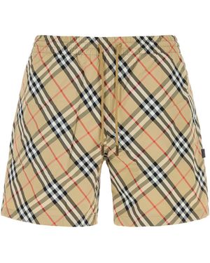 Burberry Printed Nylon Swimming Shorts - Multicolor