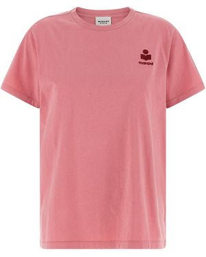 Isabel Marant Cotton T-Shirt - Pink
