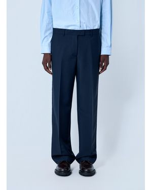 Miu Miu Tailored Wool Pants - Blue