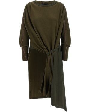 Kiko Kostadinov 'Edler Godet' Dress - Green
