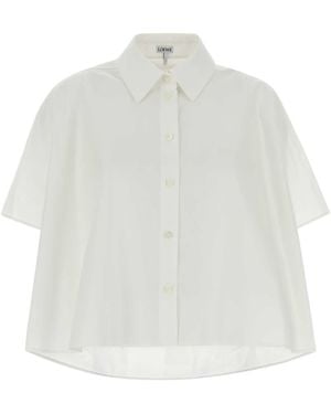 Loewe Poplin Shirt - White