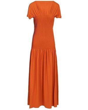 TOTEME Pleated Jersey Dress - Orange