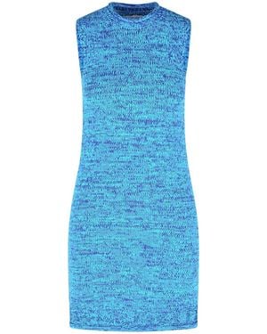JW Anderson 'Space Dye' Cotton Blend Dress - Blue