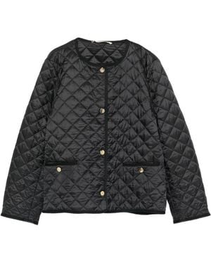 Max Mara Nylon Quilted Blouson Jacket - Black