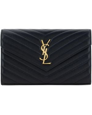 Saint Laurent Ysl C. Wall(153Y)Mono 1_Nappa P - Black