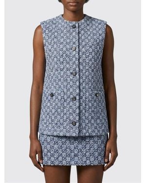 Gucci Cotton Gg Vest - Blue