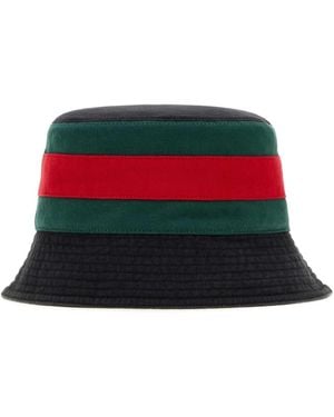 Gucci Signature Color Block Bucket Hat - Red