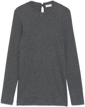 Brunello Cucinelli Cotton T-Shirt - Gray