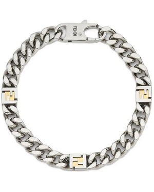 Fendi Logo Chain Bracelet - Metallic