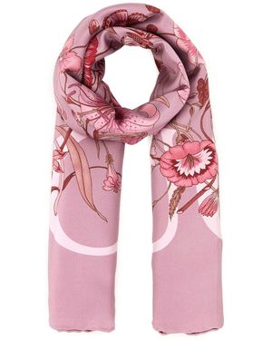 Gucci Printed Silk Foulard - Pink