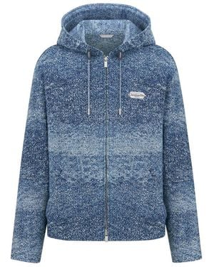 Dior Cotton Jacquard Hooded Blouson - Blue