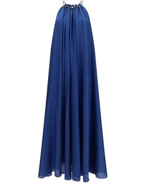 Zimmermann Aster Pleated Pearl Dress - Blue