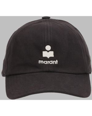 Isabel Marant Baseball Cap Tomas Cotton Hat - Black