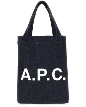 A.P.C. Bags Shopper Bags - Blue