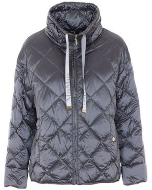 Max Mara Quilted Blouson Jacket - Blue