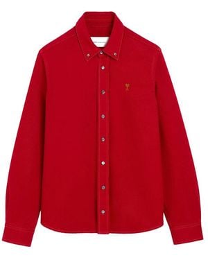 Ami Paris Shirts - Red