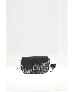 Dior Dior Homme Mini Flap Saddler Oblique - White