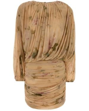 Magda Butrym Printed Jersey Dress - Natural