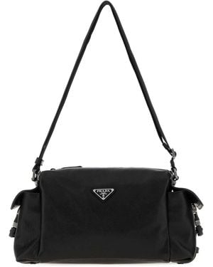 Prada Leather Explore Crossbody Bag - Black